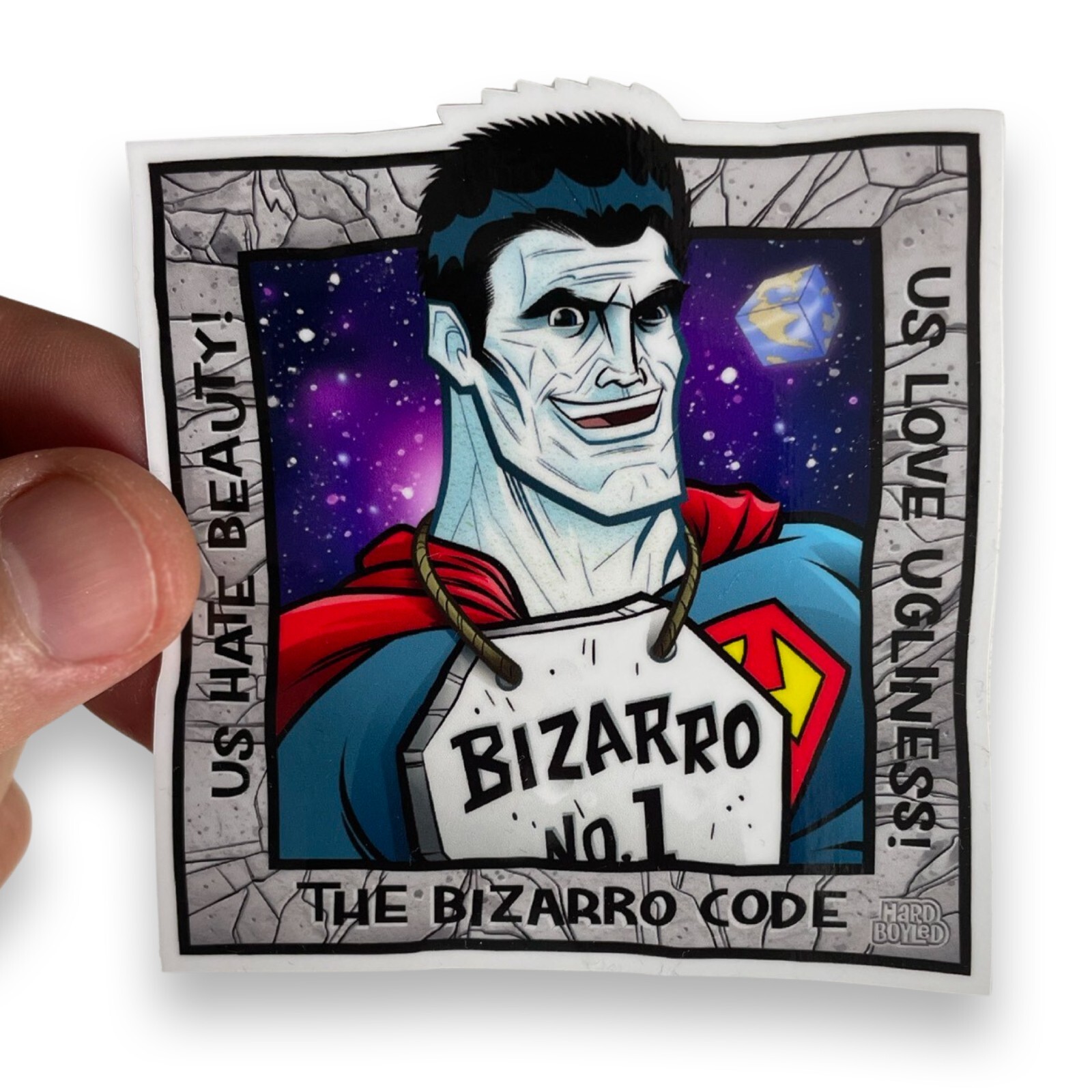 BIZARRO Superman 3" Vinyl Sticker – FREE SHIPPING