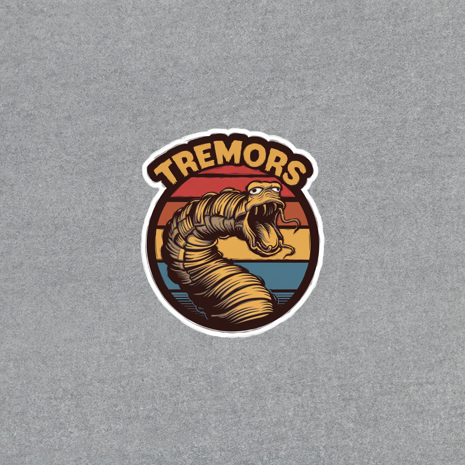 Vintage Tremors Movie sticker Sticker – Graboid Monster 80s Sci-Fi Horror Film #