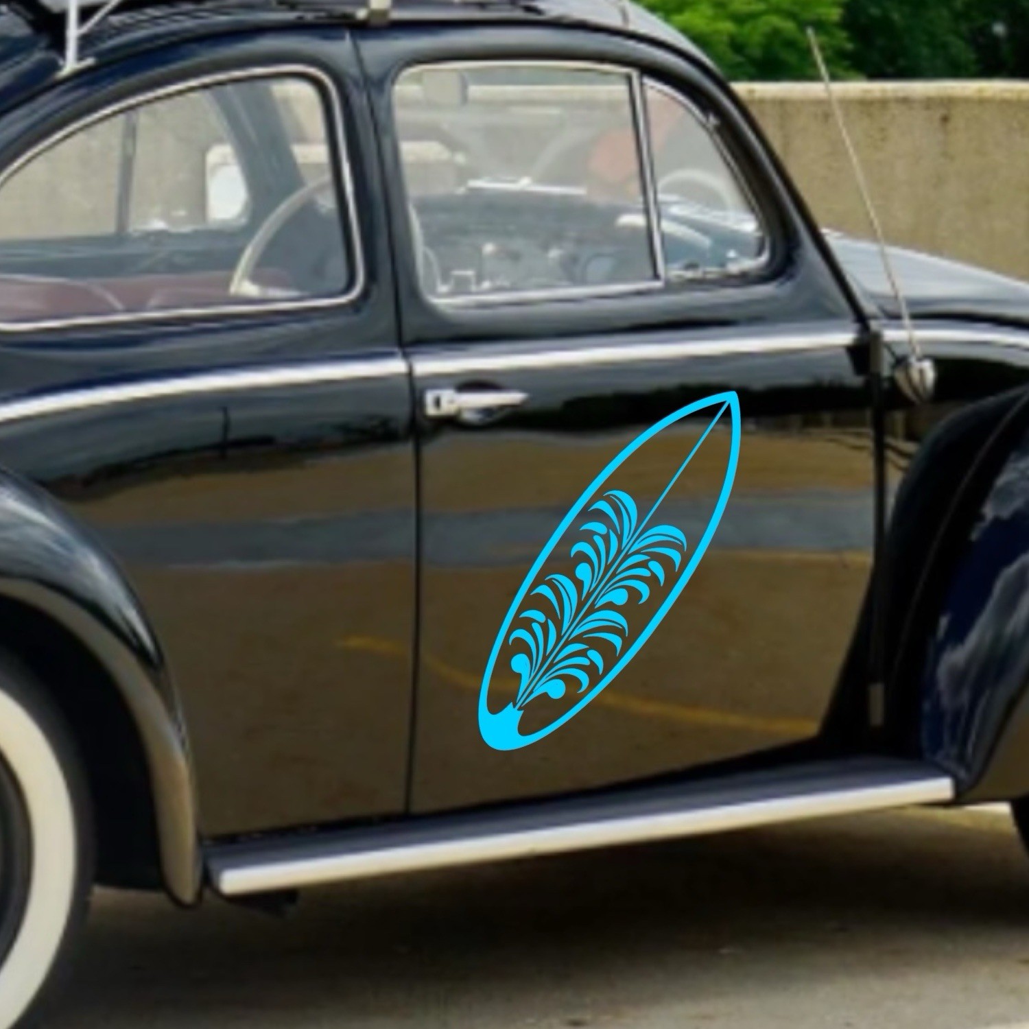 Surfboard Vinyl Decal for car Windows Laptops Any Smooth Surface design #11
