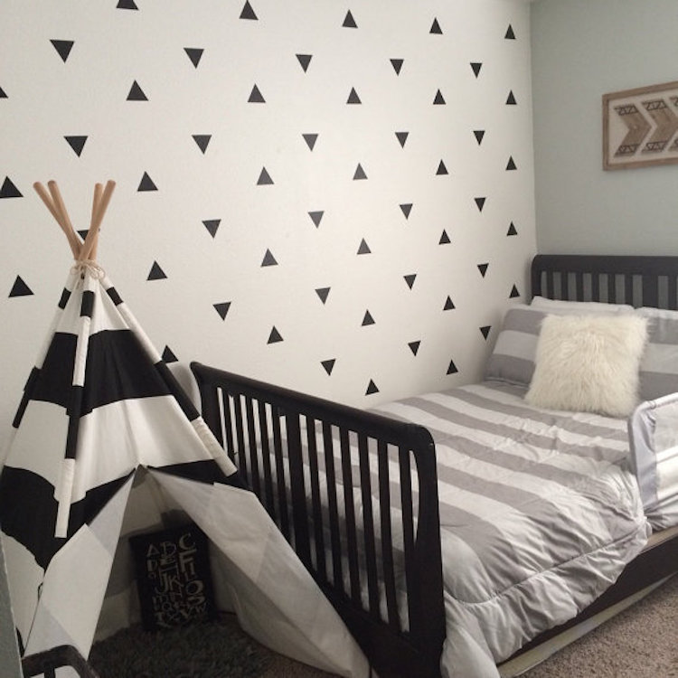LittleTriangles Wall Decals, Wallpaper Wall Vinyls, Removable Wall Stickers, a29