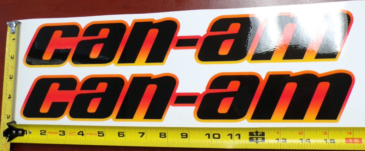CAN-AM MAVERICK X3 R GRAPHIC DECAL STICKER USA MADE ORANGE RED GRADIENT THICK