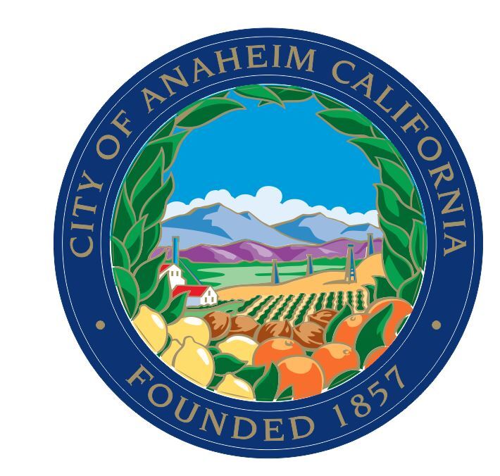 Anaheim California Seal Sticker Decal R7525