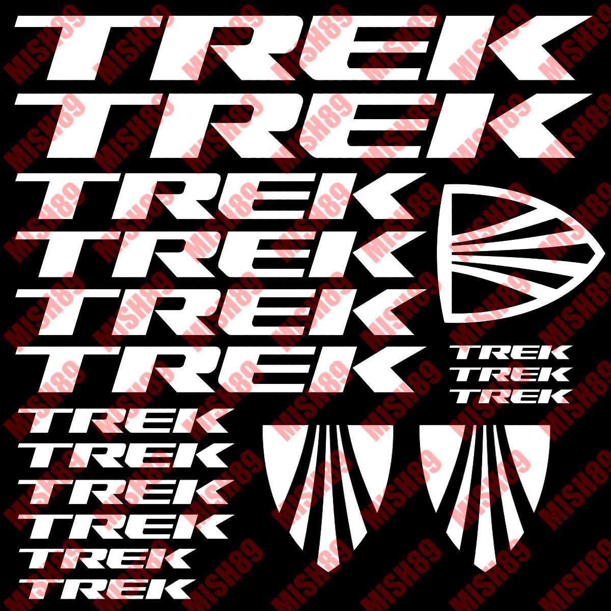 Trek Bike Decals Bike Frame Vinyl Stickers Cycle Cycling Bicycle Mtb Shimano