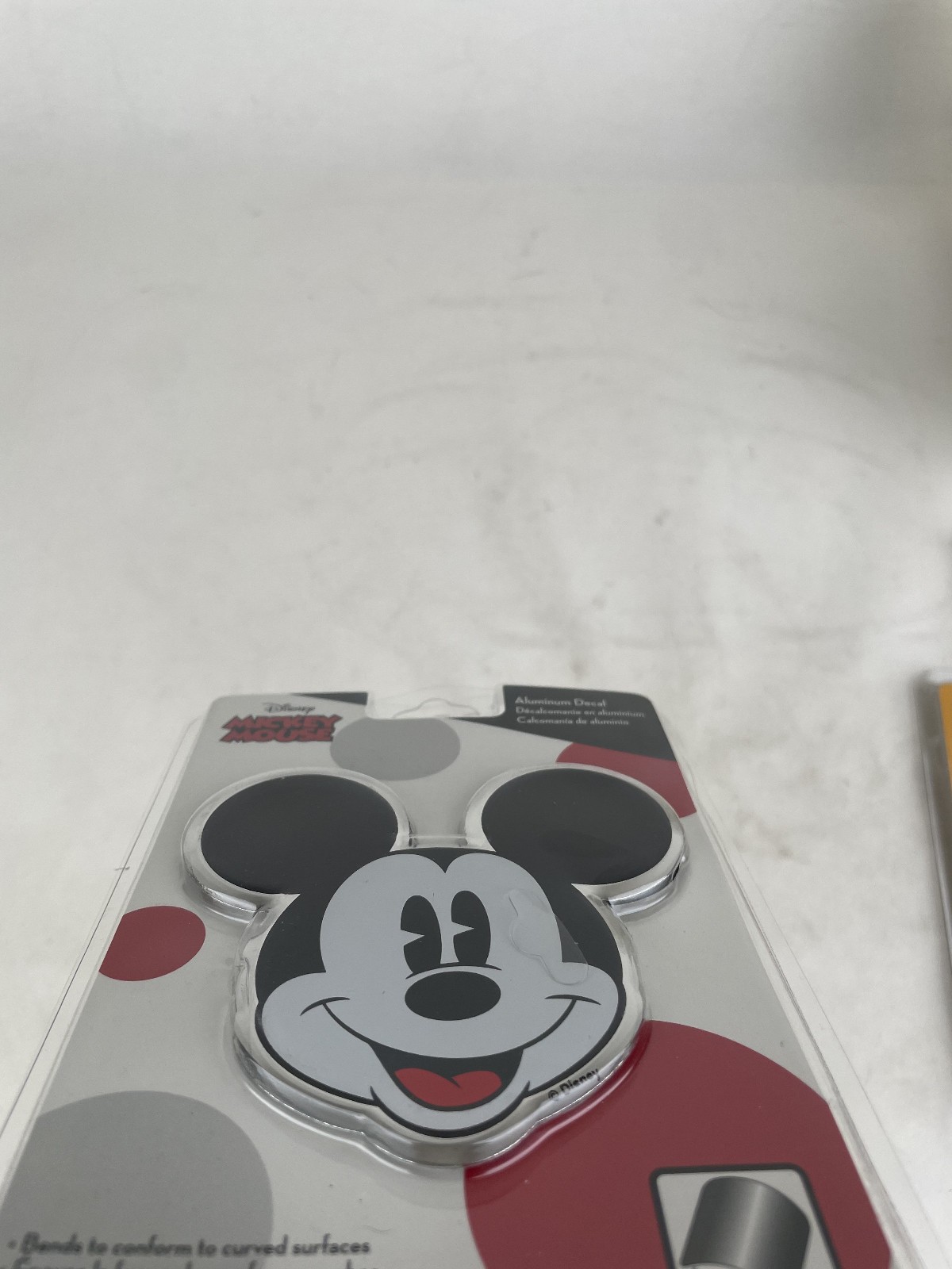 Official Licensed Disney Micky Mouse Aluminum Color Emblem Decal 2 Pak Set