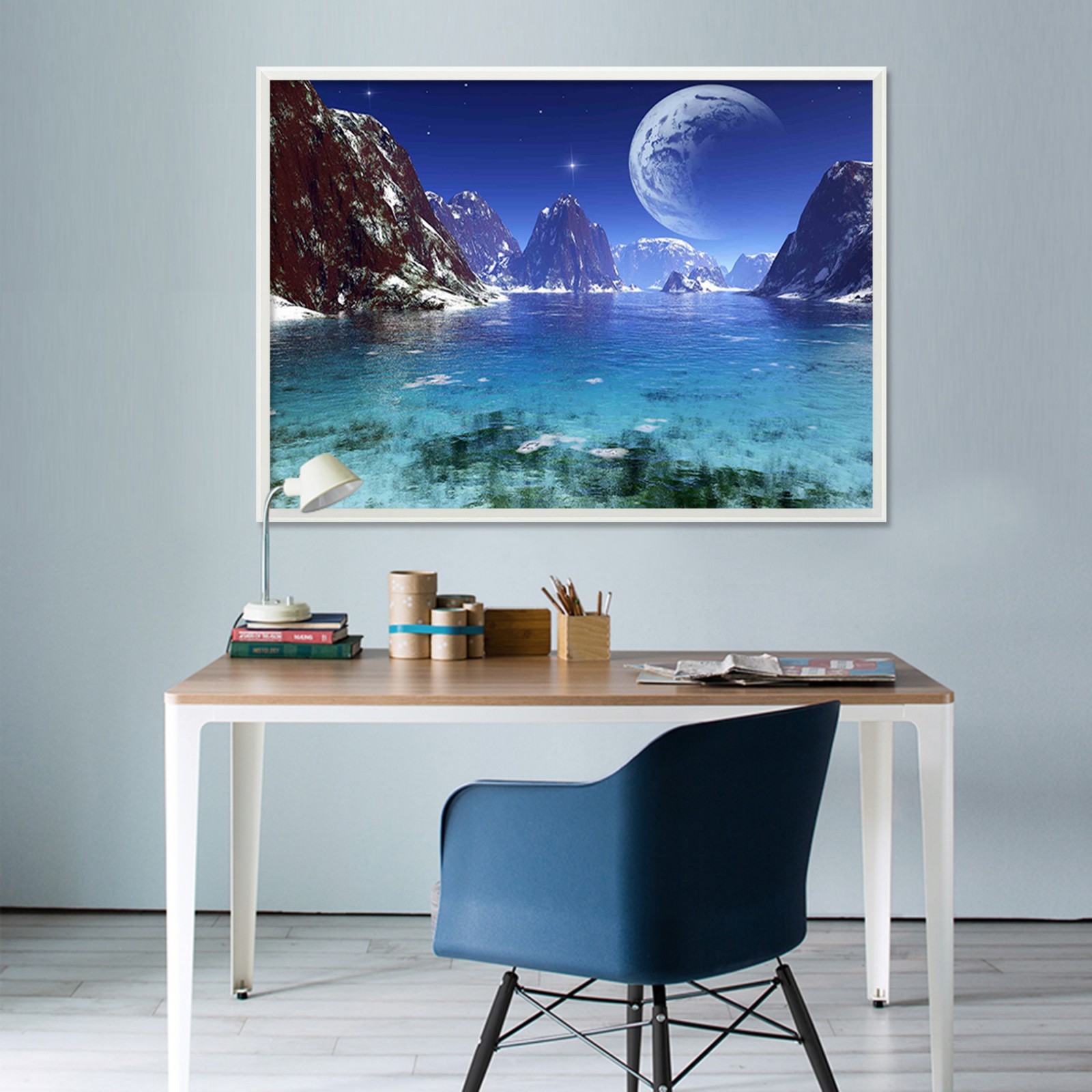 3D Planetary River 6 Framed Poster Home Decor Print Painting Art AJ WALLPAPER