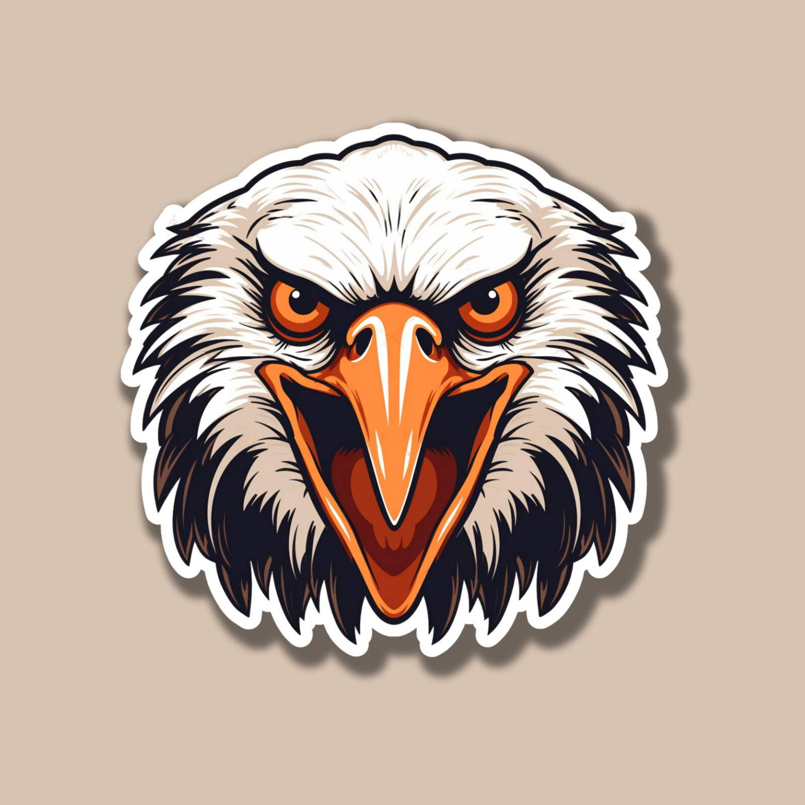 American Eagle Head USA Patriotic 3" Vinyl Sticker