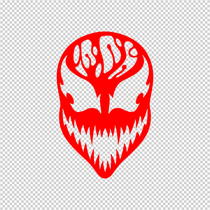 CARNAGE (SPIDERMAN) 7 INCH VINYL STICKER