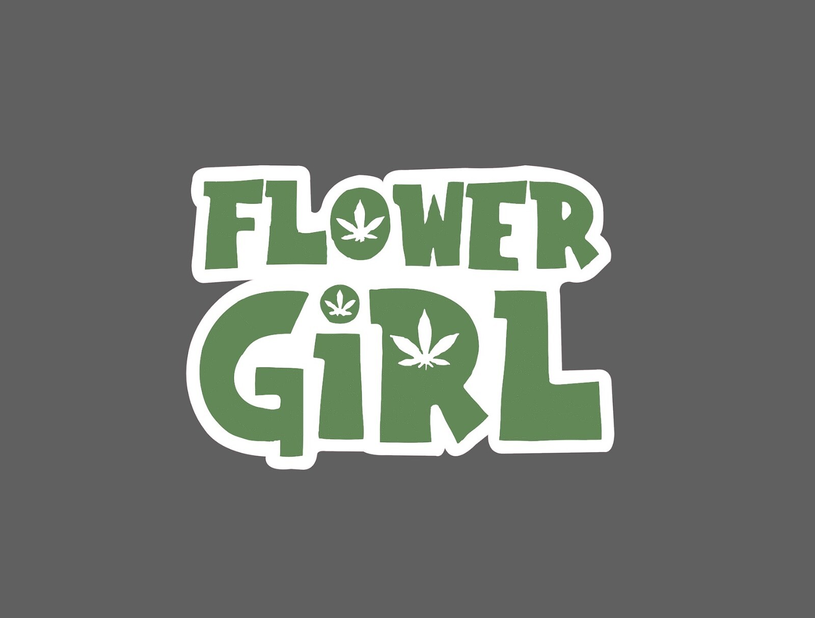 Flower Girl Sticker Weed Waterproof NEW – Buy Any 4 For $1.75 EACH Storewide!