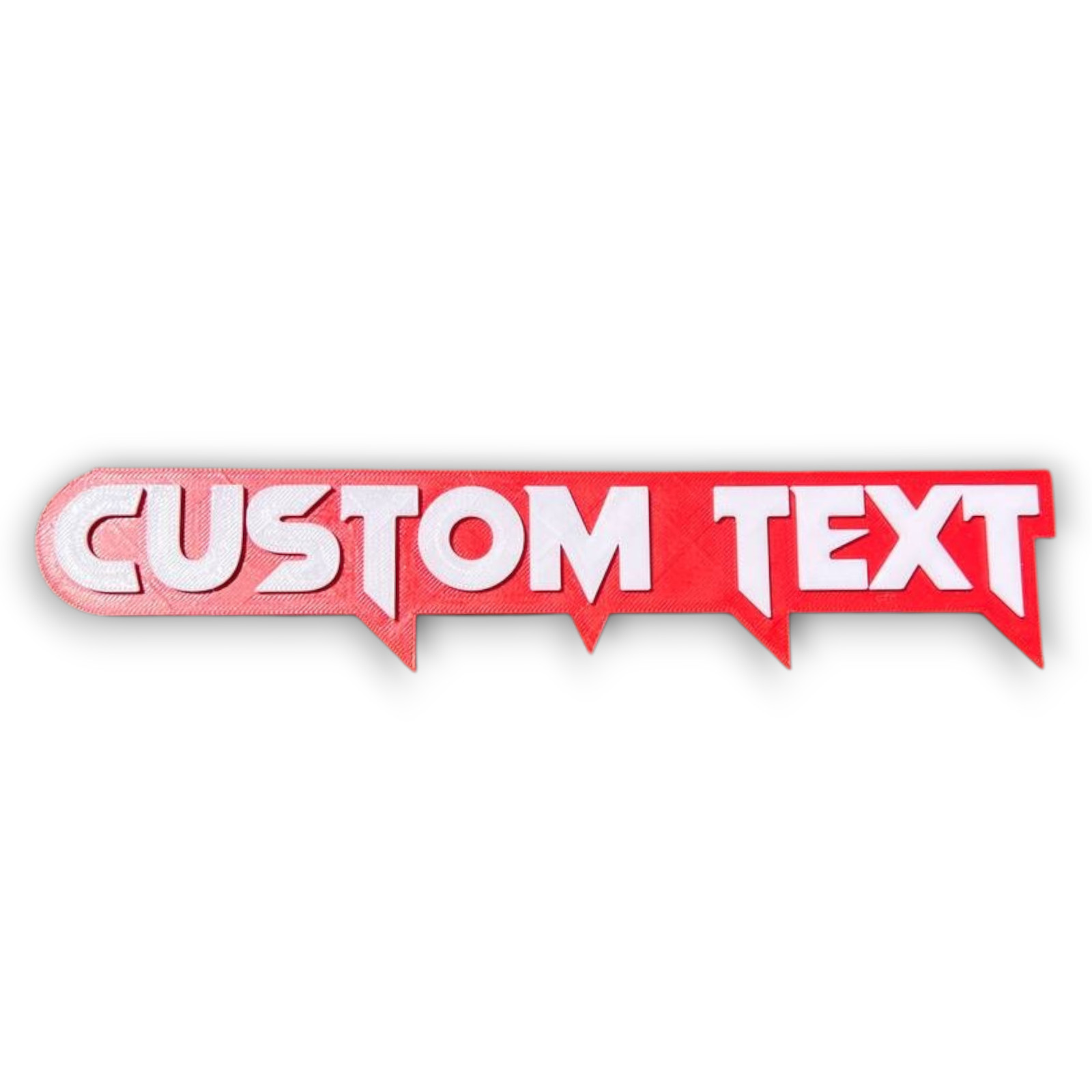1X Custom Text Car Badge Fender Emblem 3D Printed Name Logo Gift Tailgate Decal
