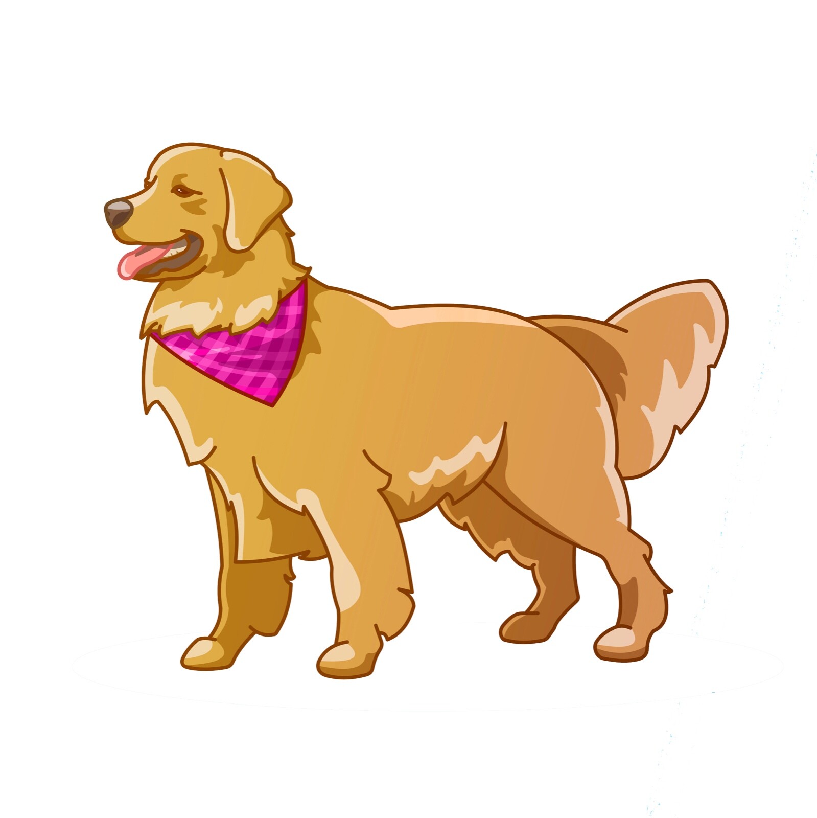 Golden Retriever Dog Decal Sticker Vinyl Die Cut Car Cute I love Pet Laptop Dogs
