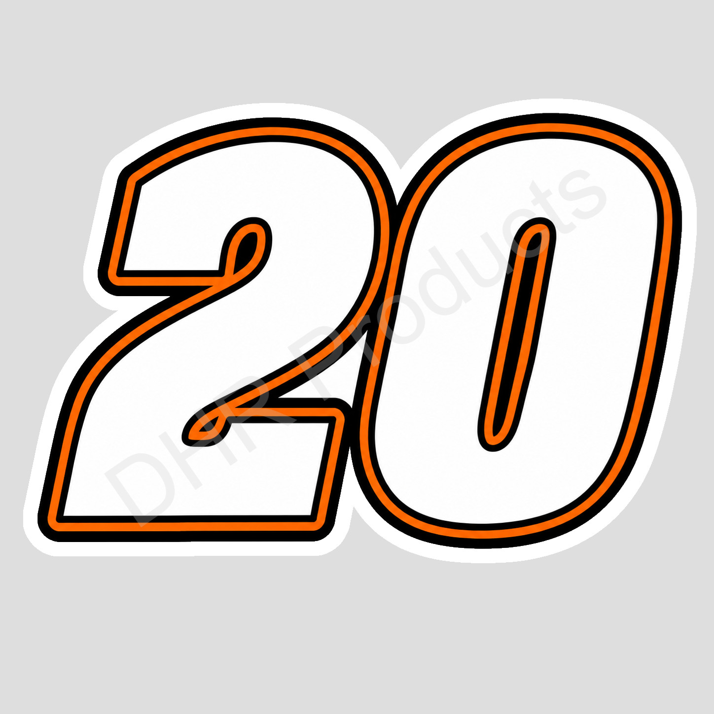 Tony Stewart Number 20 Weather Resistant Vinyl Sticker/Decal NASCAR 01