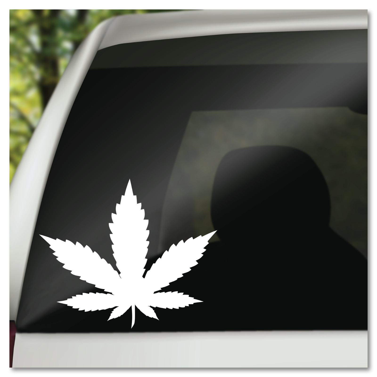 6" Pot Leaf Nature Vinyl Decal Sticker