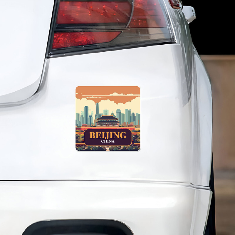 China Beijing City Vinyl Decal Waterproof Car Bumper Sticker