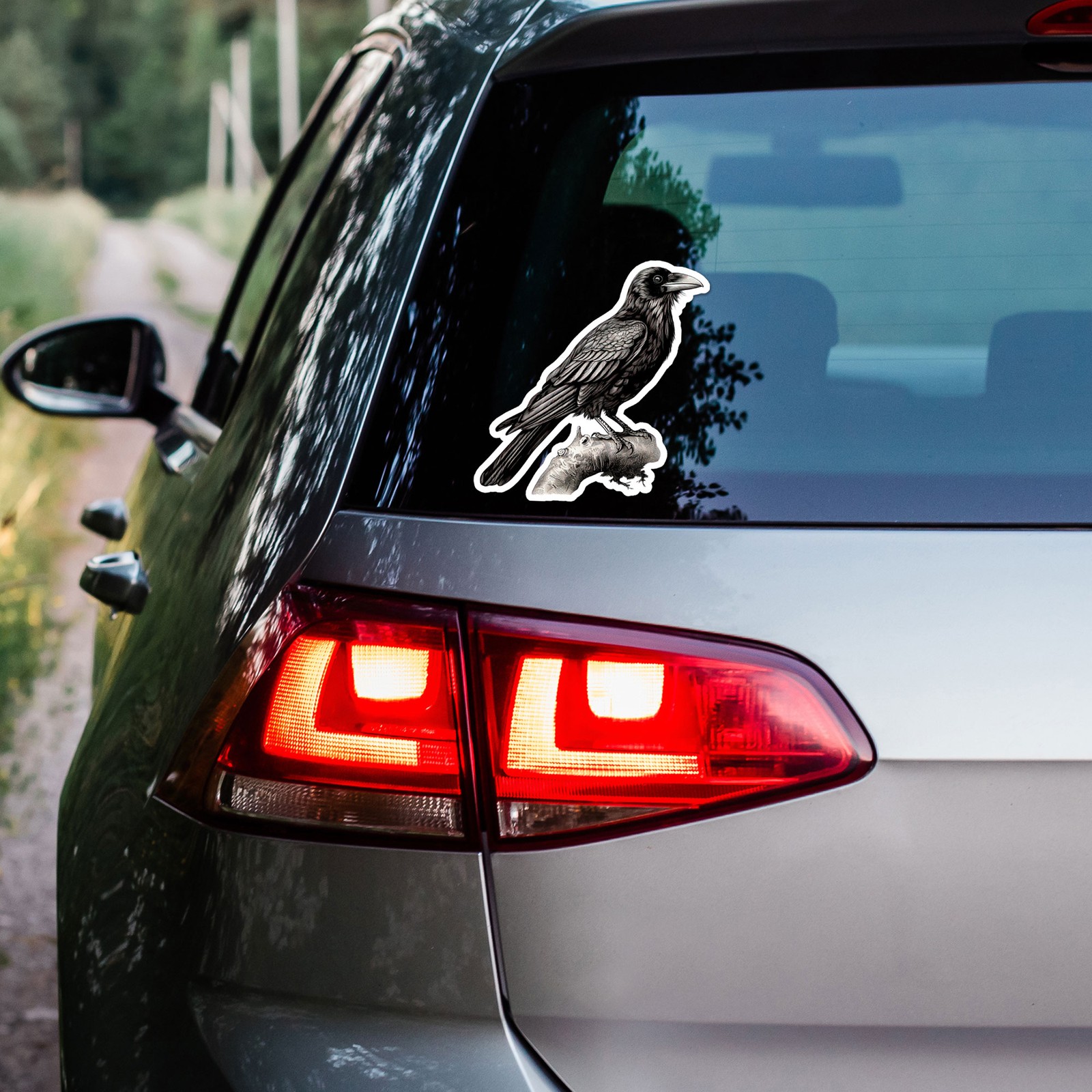 Crow Raven Bird – Vinyl Decal Sticker – Car Window Laptop – ebn11798