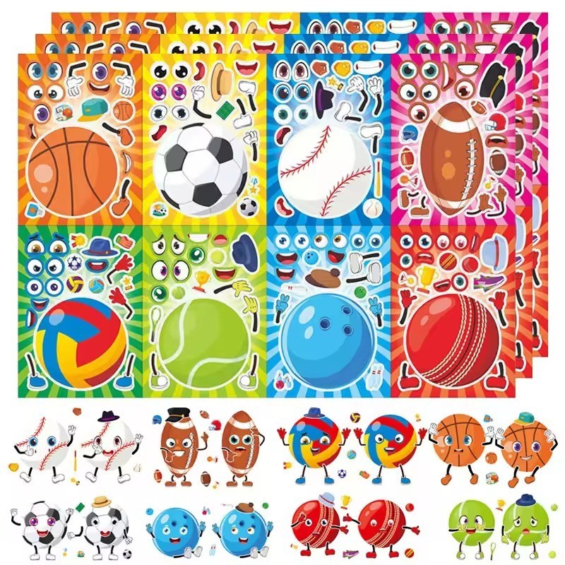 Basketball Stickers – Waterproof Vinyl Decals for Laptop, Water Bottle