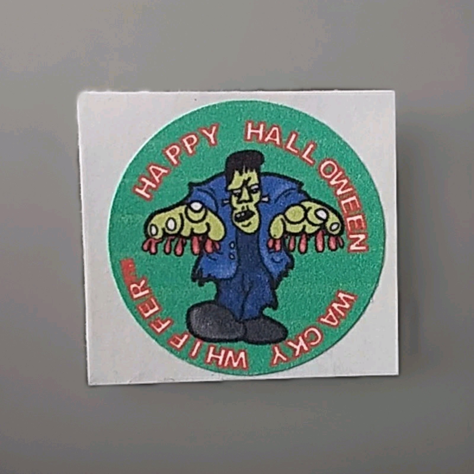Happy Halloween Wacky Whiffer Frankenstein Sticker