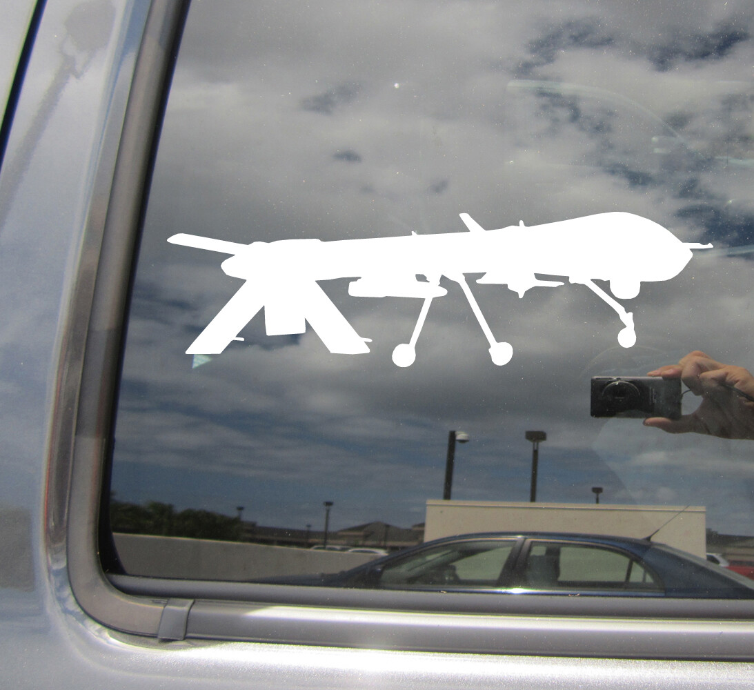 UAV Drone Predator – Car Auto Window High Quality Vinyl Decal Sticker 09009