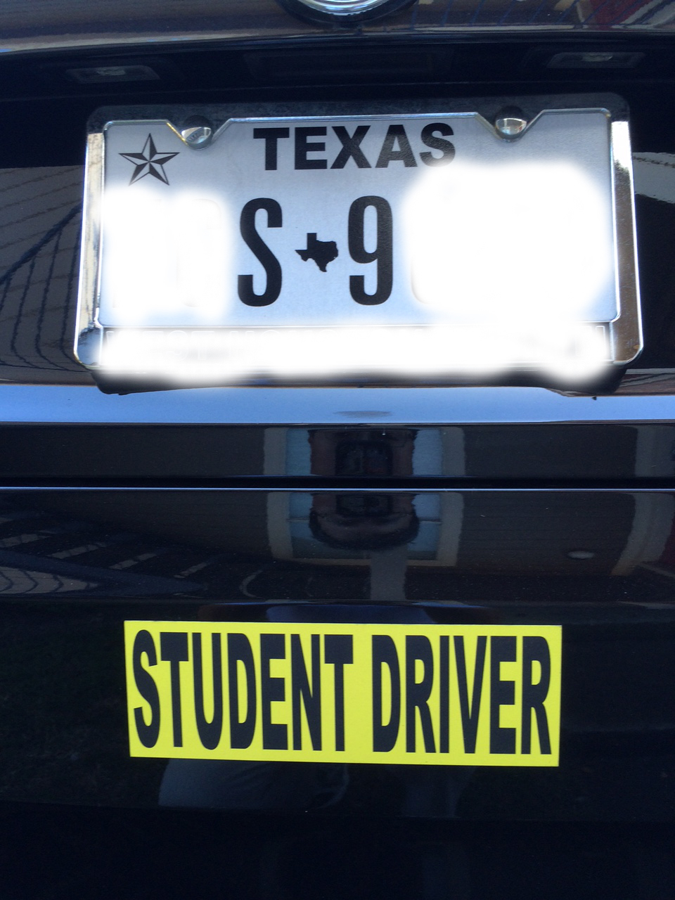 2 Premium Student Driver sign bumper stickers for new driver, not magnet