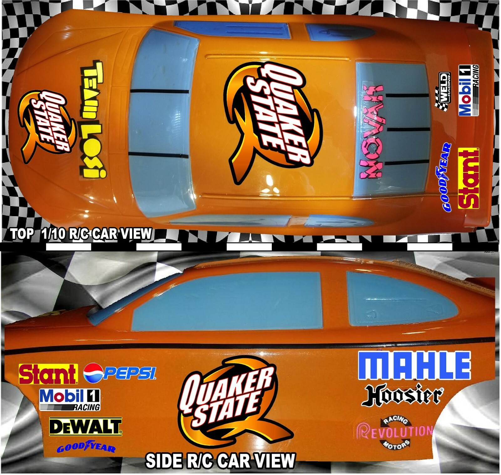 r/c car- WHITE VINYL Sticker Gang SHEET 47 -R/C MODEL Decals 1/12-1/10-rc10