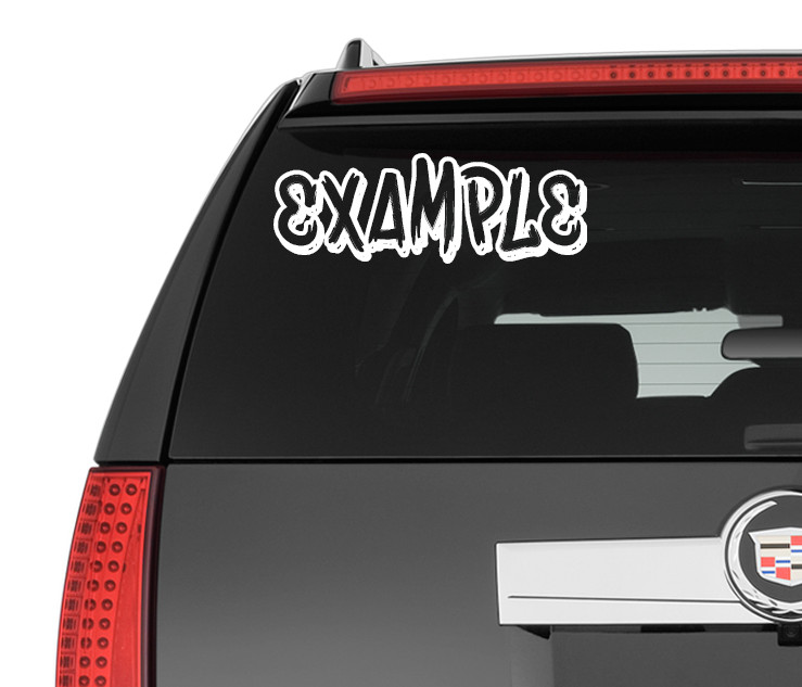 Vinyl Decal Truck Car Sticker Laptop – Zombie Horror Halloween Bleeding Skull