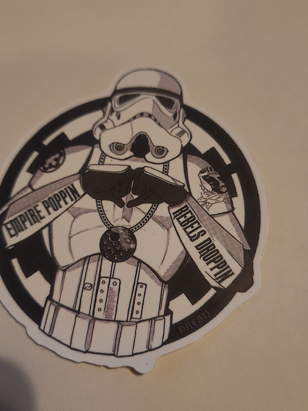 Star Wars Empire Poppin Rebels Droppin Skateboard Laptop Decal Sticker 3"