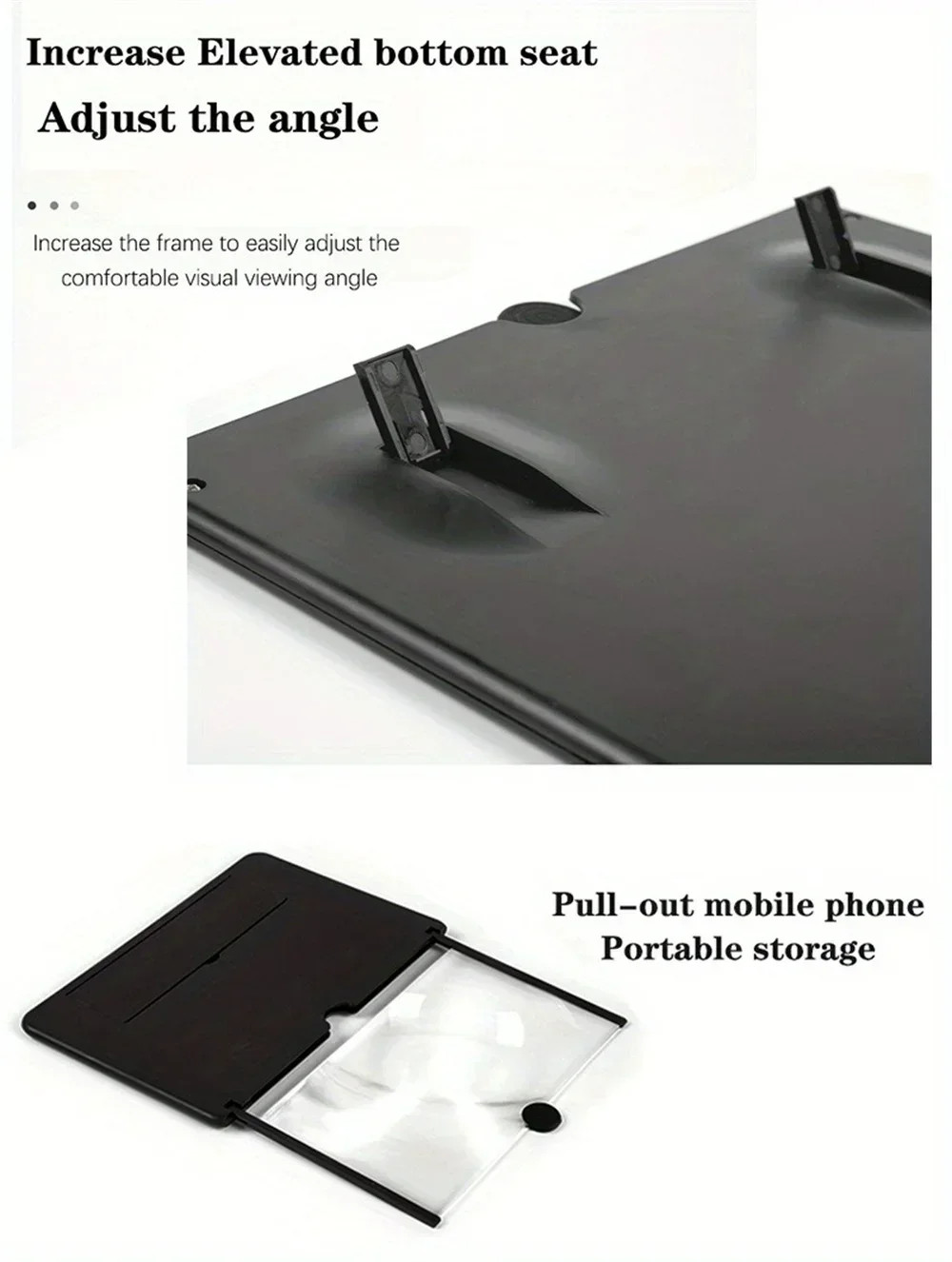 Screen Magnifier for Cell phone 2025 Newest Version 3D HD Video Phone Amplifier