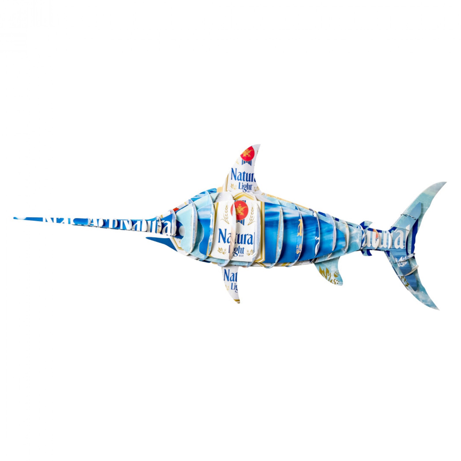 Natural Light Carboard Marlin Mount Multi-Color