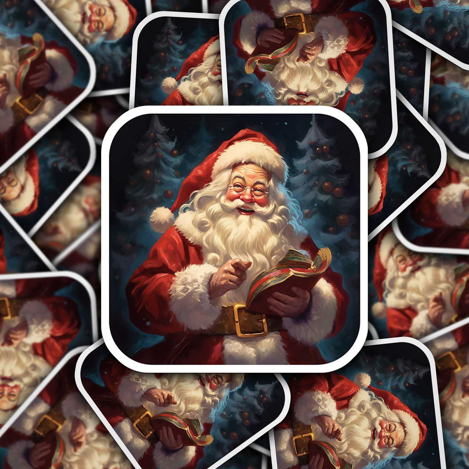Santa Claus Vinyl Sticker – Bring the Magic of Christmas Anywhere