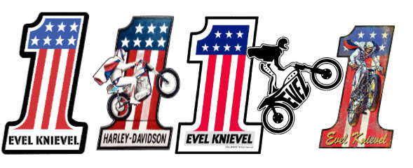 Vintage Retro 1960s Motorcycle 5 PC HQ Sticker Set