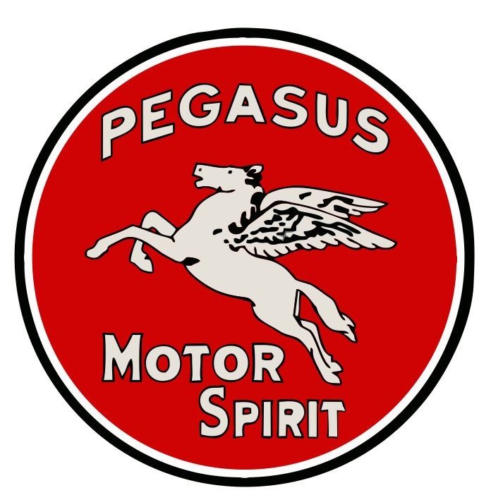Pegasus Motor Oil Gasoline Gas Pump Gas Station Racing Sticker Decal R8389