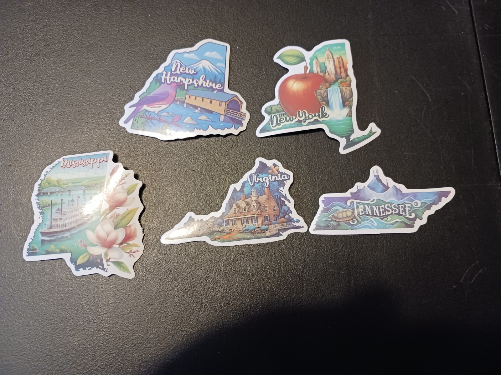 New 50 Vinyl U.S. States Stickers
