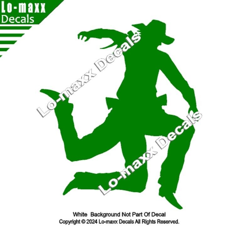 3 Legged Cowboy Western Whimsy Car Truck SUV Premium Quality Vinyl Decal