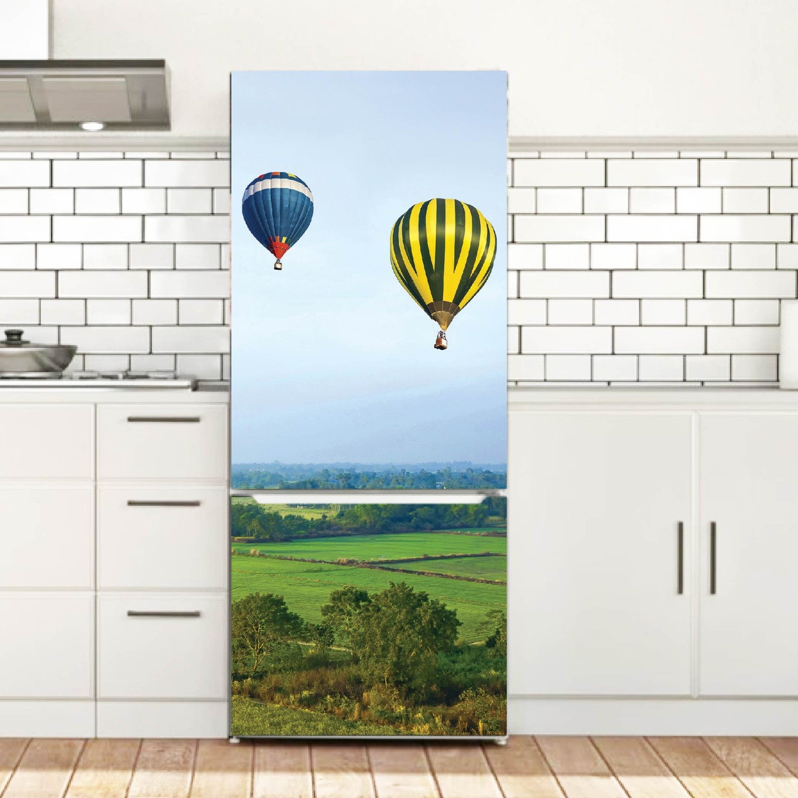 Nature Contact Paper Fridge Wrap, Waterproof Vinyl Cover