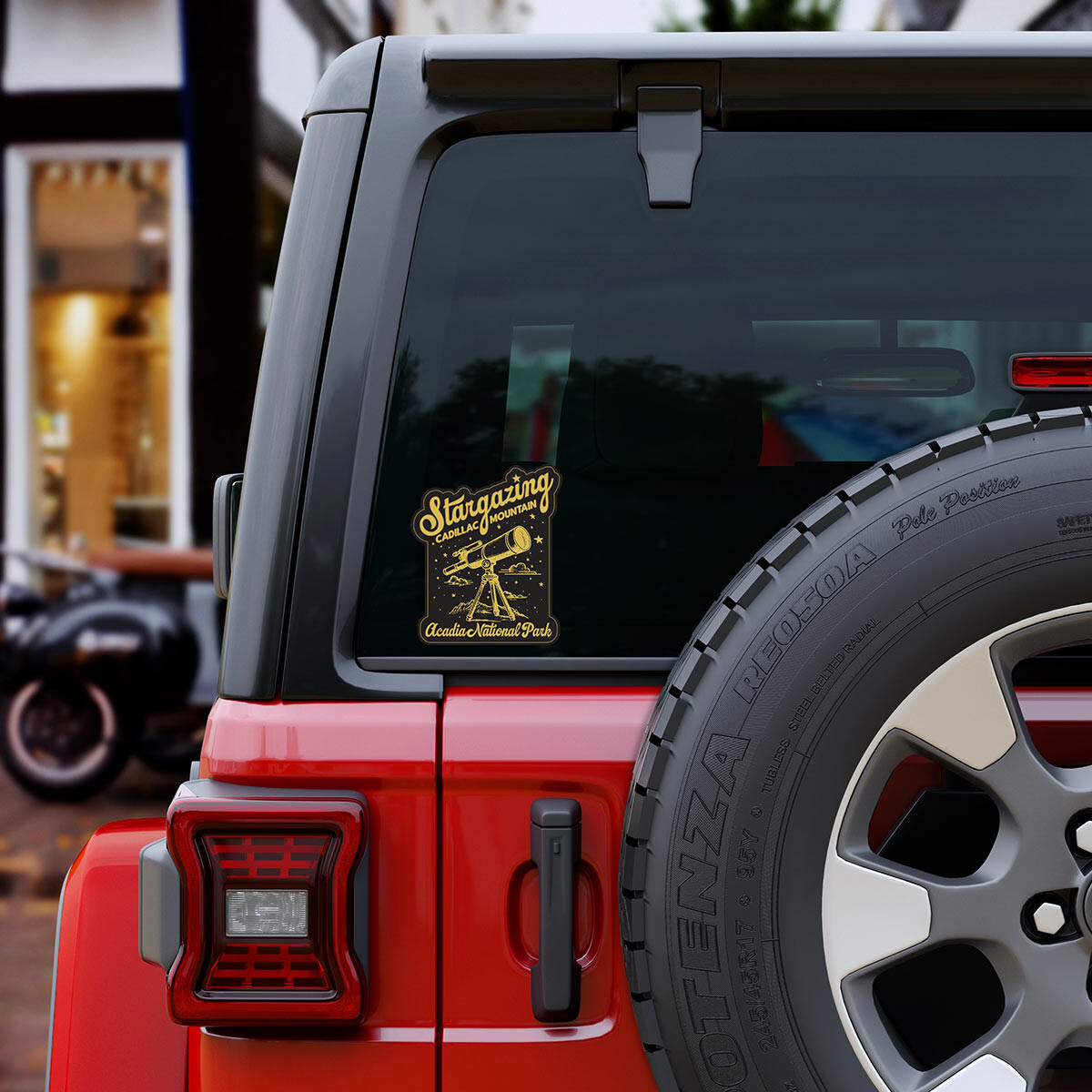 Cadillac Mountain Stargazing Acadia Die Cut Sticker