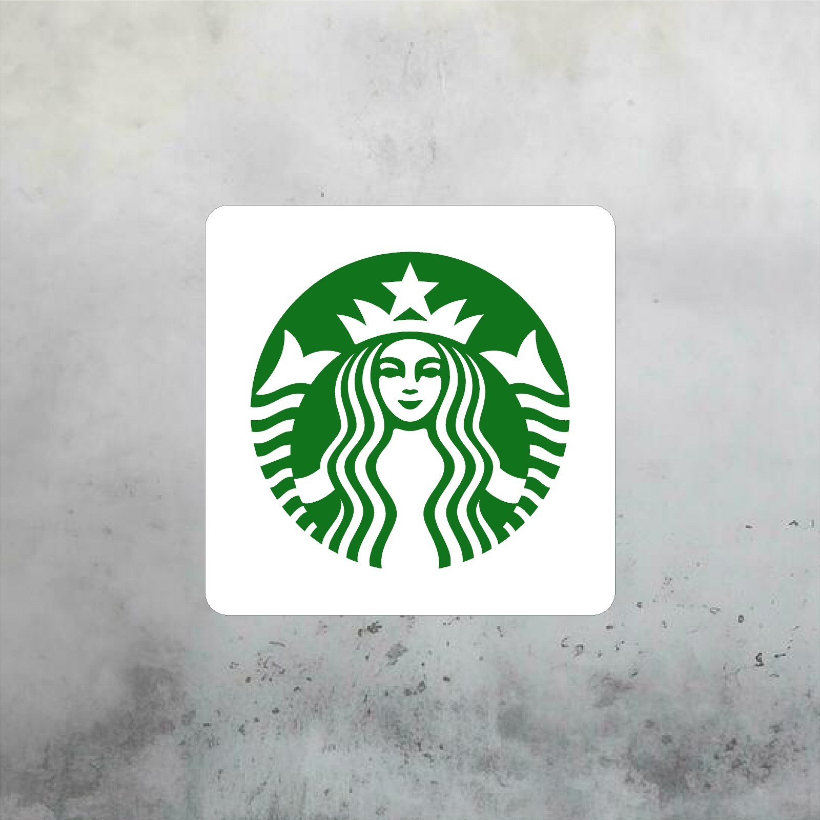 STARBUCKS Aluminum Sign 18in x 18in – Coffee Kitchen Wall Art Sign