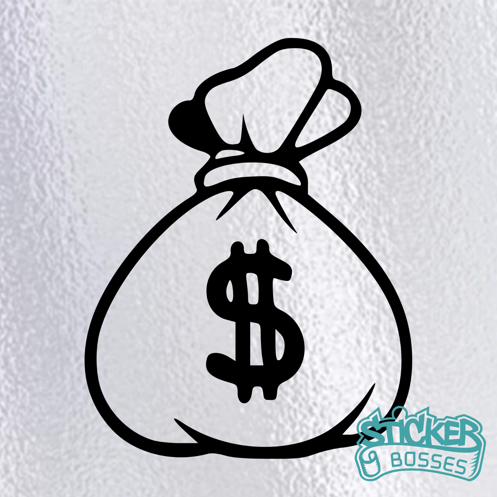 Money Bag Dollar Sign Vinyl Decal Sticker Car Laptop Hustler