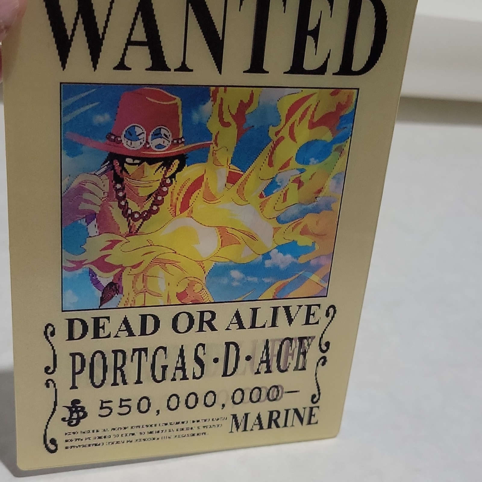 One Piece WANTED Poster 3D Sticker Sabo, Monkey D. Luffy, Portgas D. Ace 5"x4"