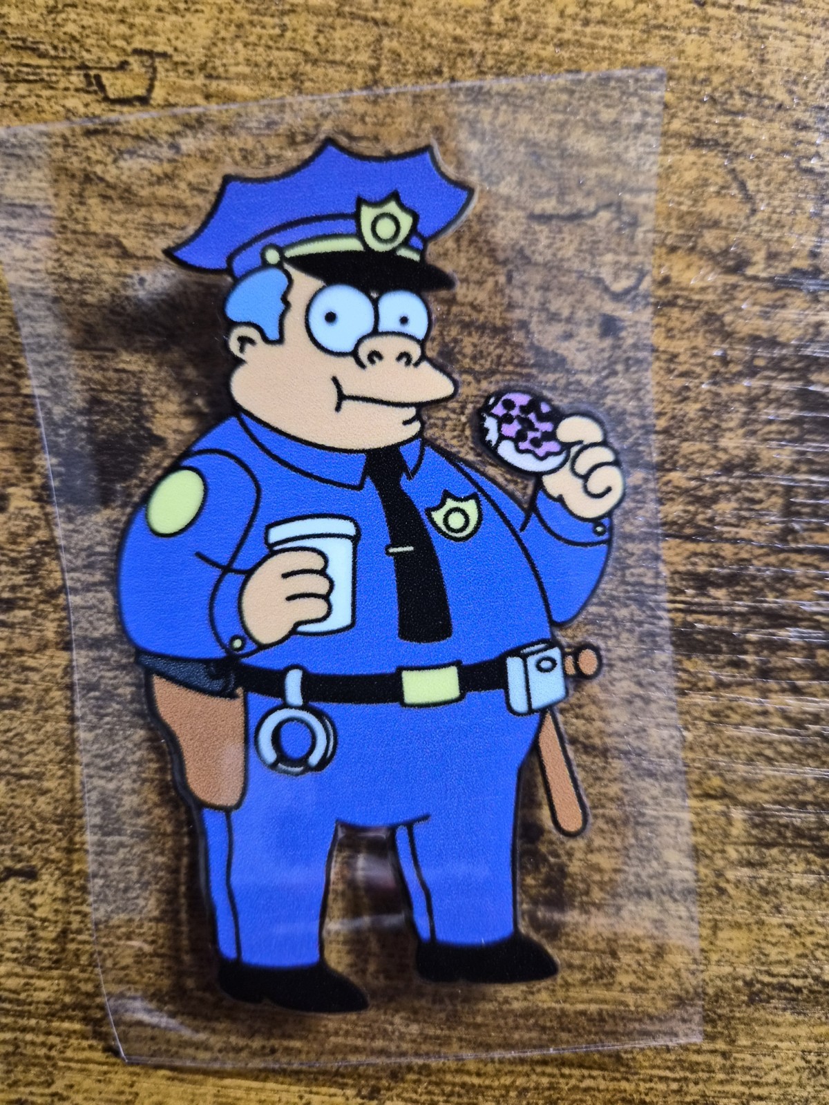 CHIEF WIGGUM SIMPSONS High Quality UVDTF Decal Sticker waterproof USA