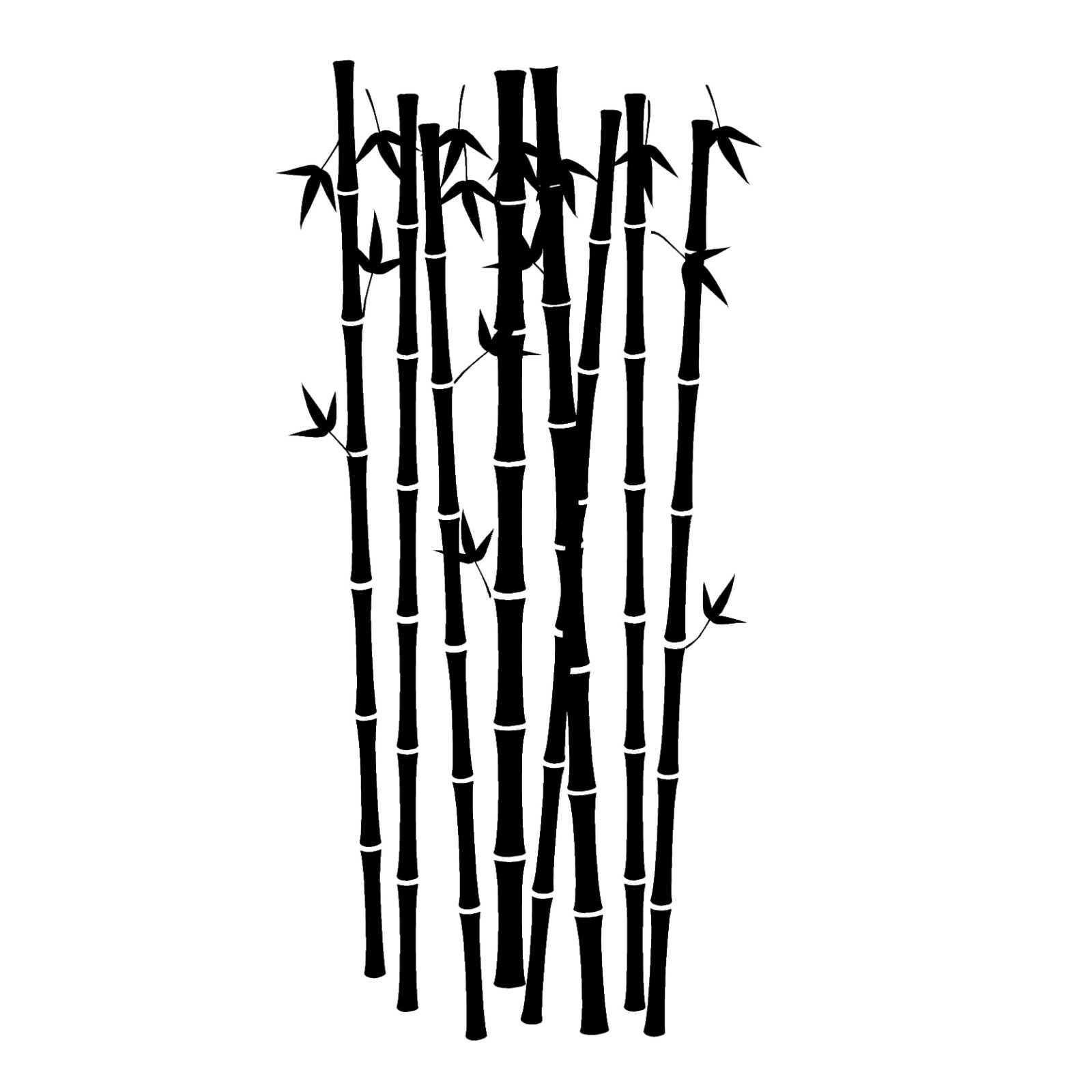 Wall Bamboo Outdoor Plants Decal Office Bedroom Vinyl Wall Mural Decor Sticker