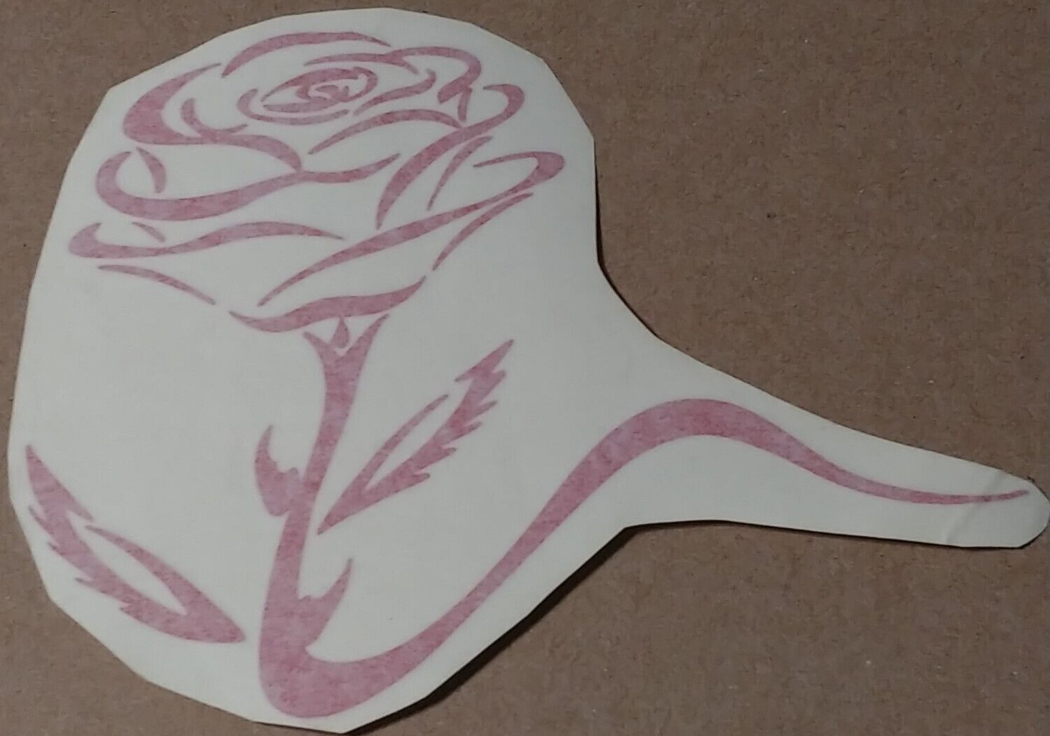 Decal Red Rose Vinyl Die Cut Sticker Auto Car Truck Window Mirror Laptop Display