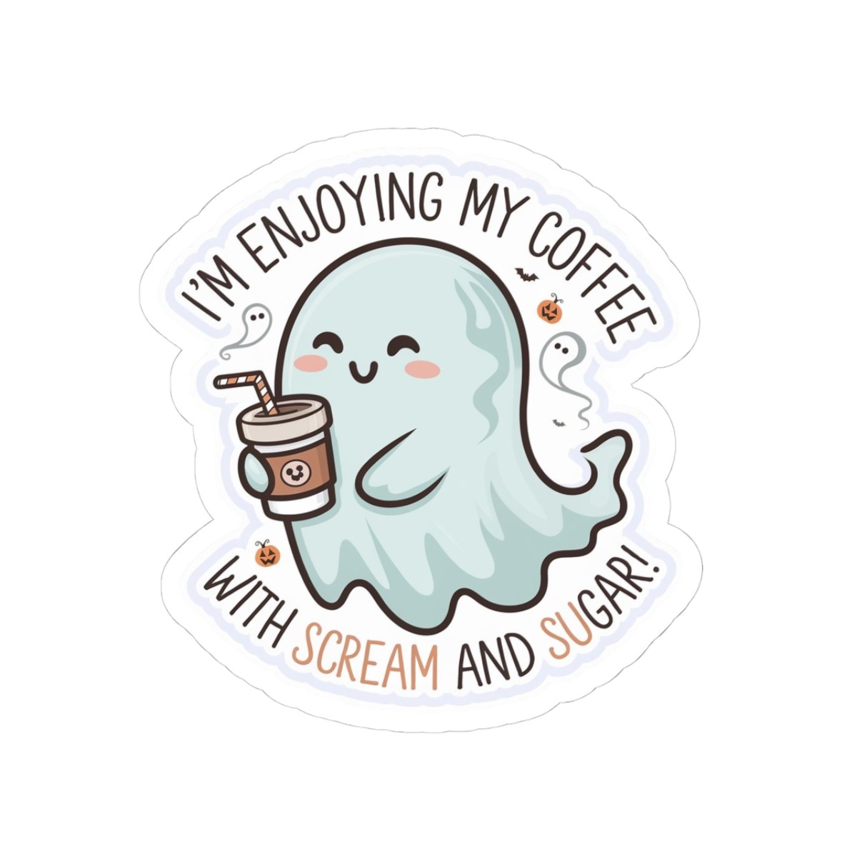 Charming Ghost Coffee Kiss-Cut Stickers | Cute Stickers for Halloween, […]