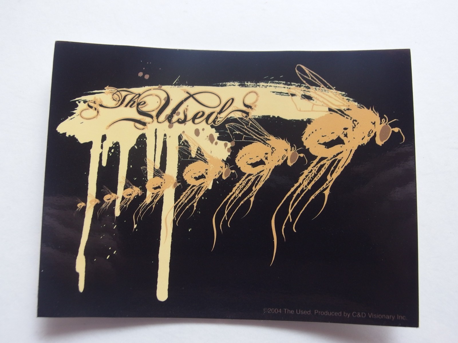 The Used Sticker Flies Design C&D Visionary 2004 Licensed 5×3.75" Emo Rock Decal