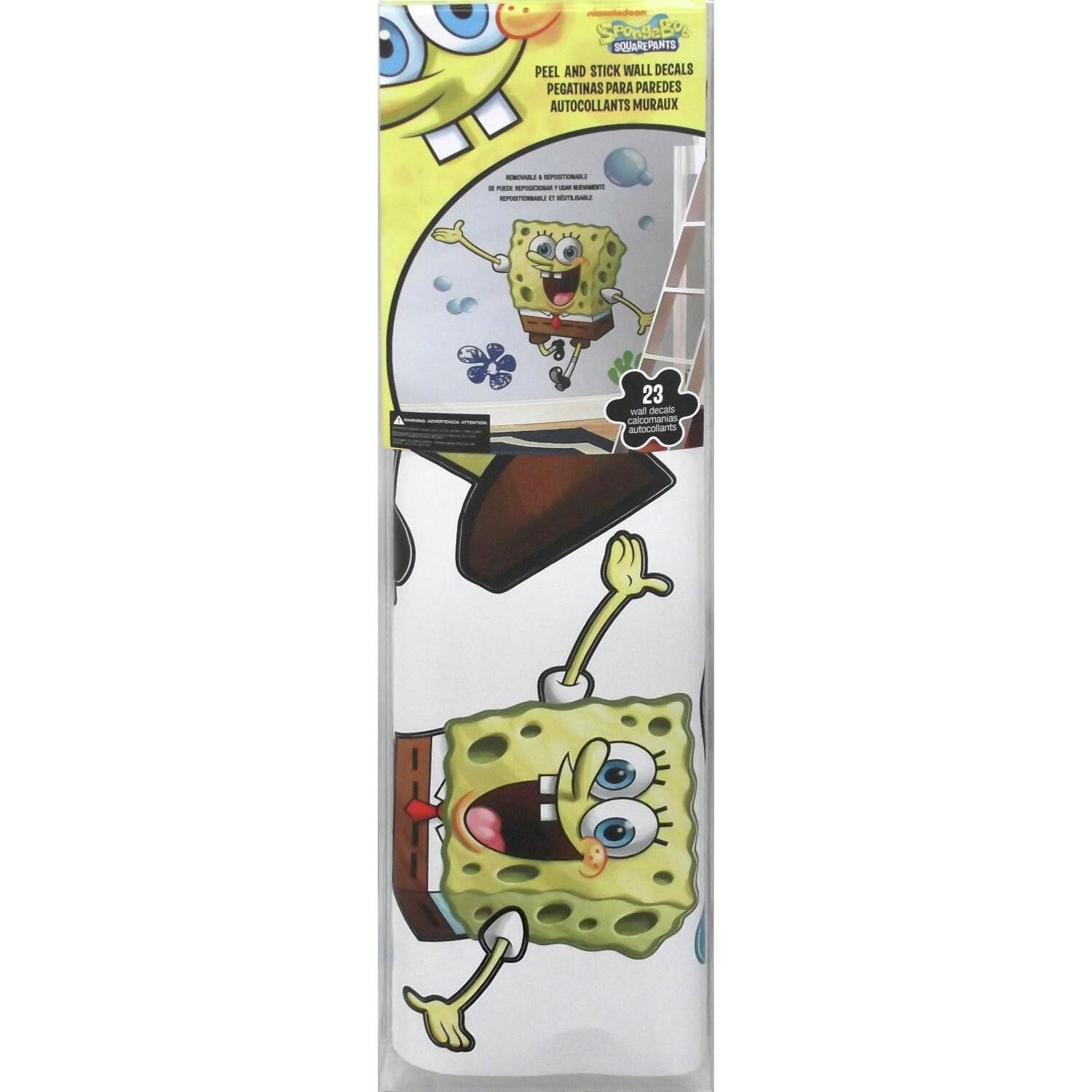 Rmk1406gm Spongebob Squarepants Peel And Stick Giant Wall Decal Yellow