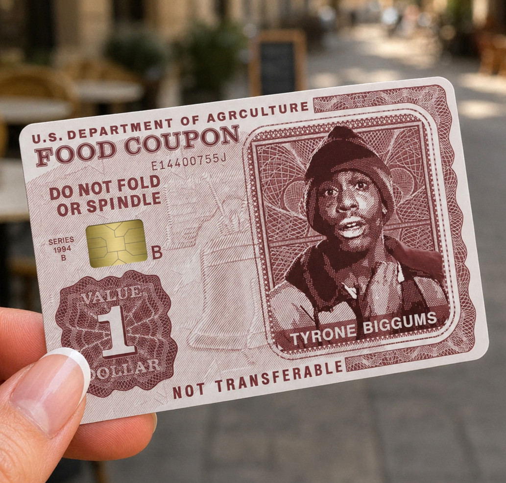 Food Stamps Credit Debit Card Skin Cover Sticker Chip Funny Decal – 2 Pack