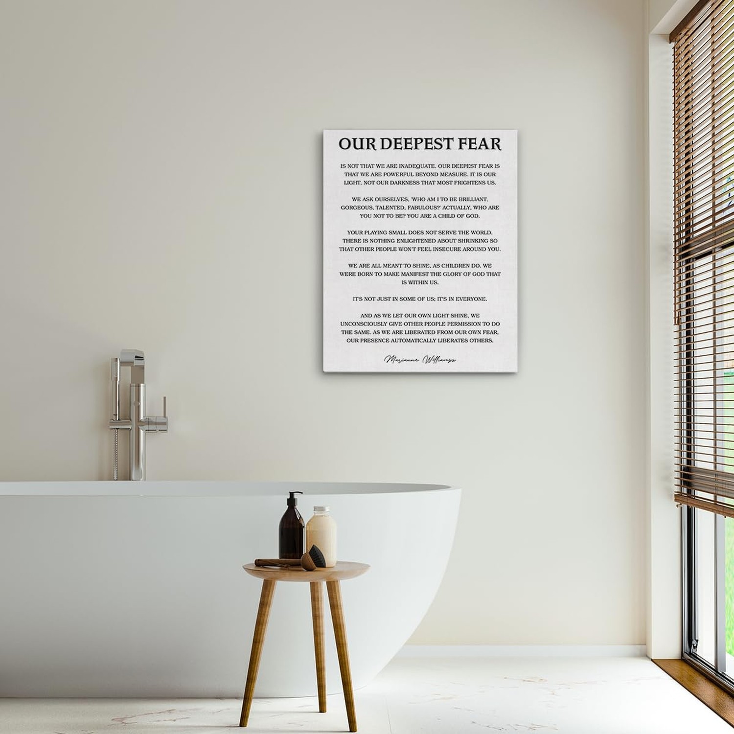 Inspirational Wall Art Canvas Painting Framed, Motivational Quotes Wall Decor…