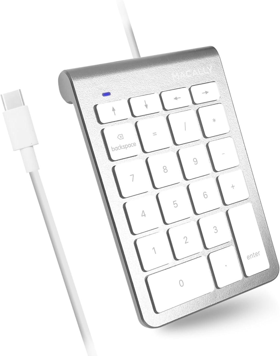 C Wired Number Pad for Mac – 10 Key USB Keypad, Type C Numeric pad, Number Keyp
