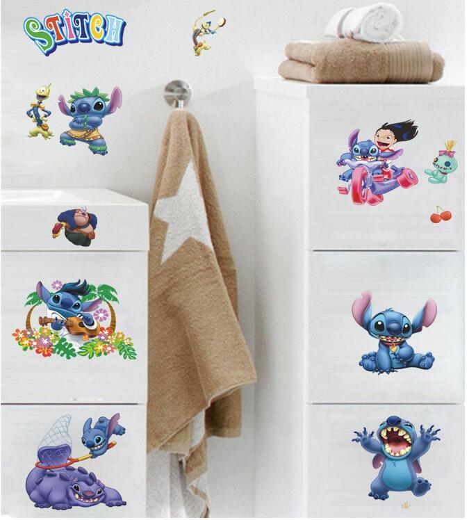 NEW Lilo & Stitch Removable Wall Stickers Decal Kids Nursing Room Home Decor USA