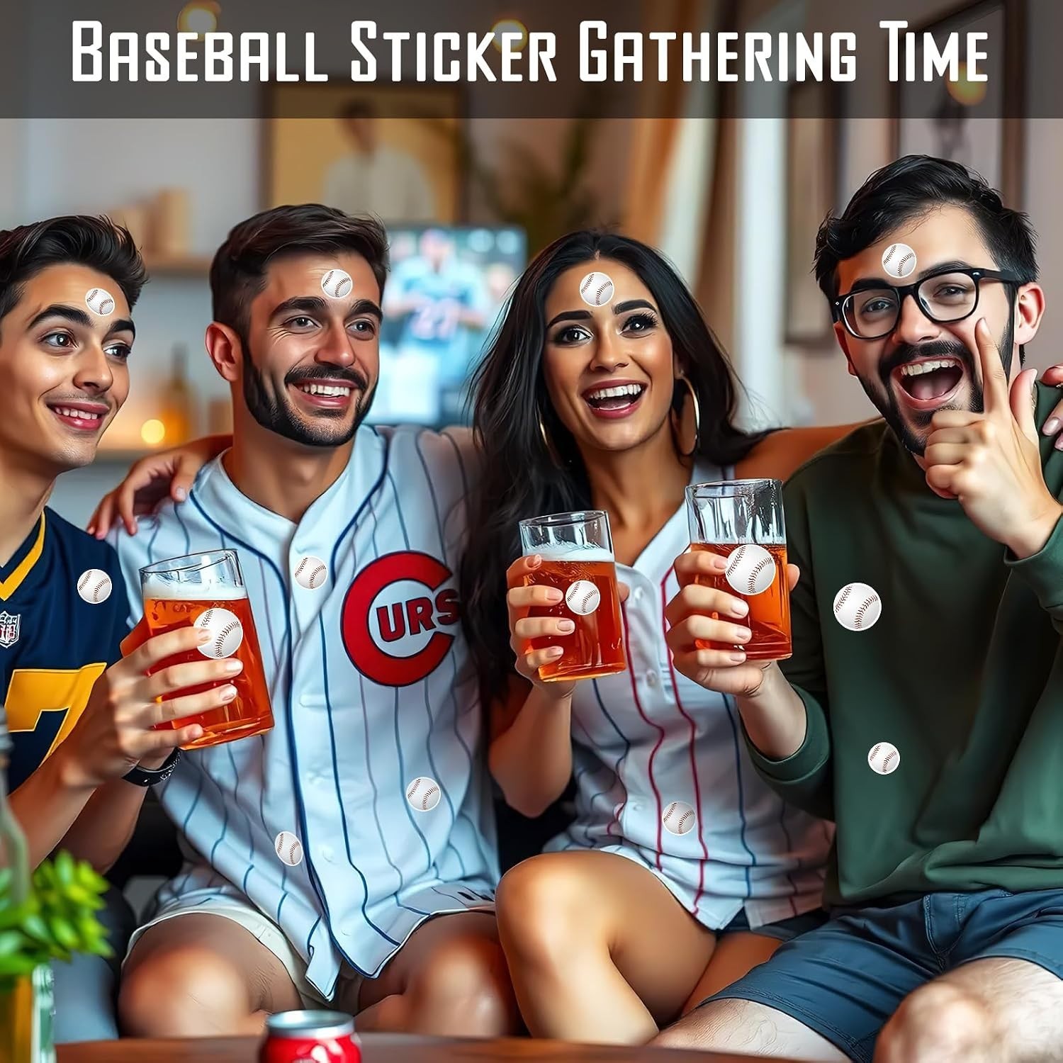 512Pcs Baseball Stickers Kids Self-Adhesive Water-Repellent Sports Helmet