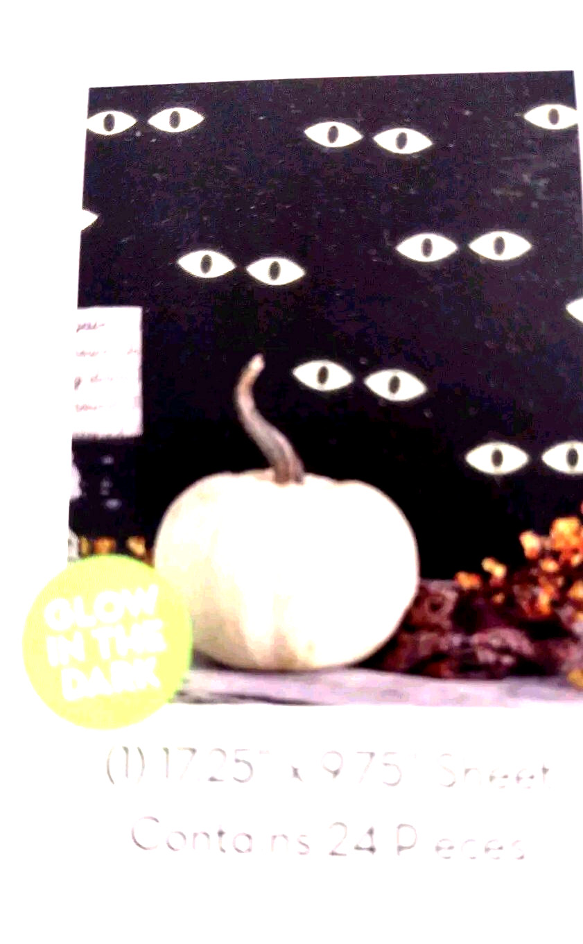 Wall Decals Tempaper Spooky Eyes Glow-in-The-Dark Peel and Stick Halloween