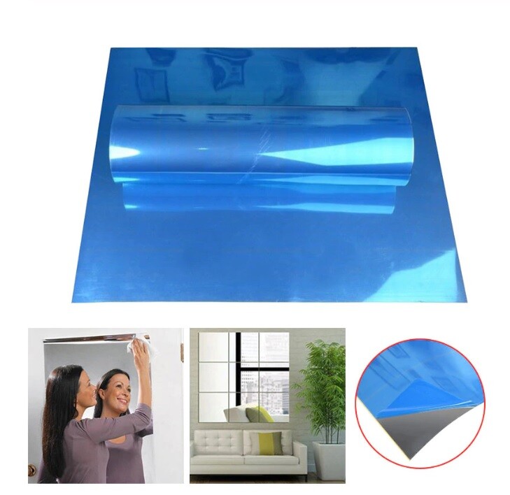50X200cm Rectangle Acrylic Fashion Sticker Wall Mirror for Bathroom